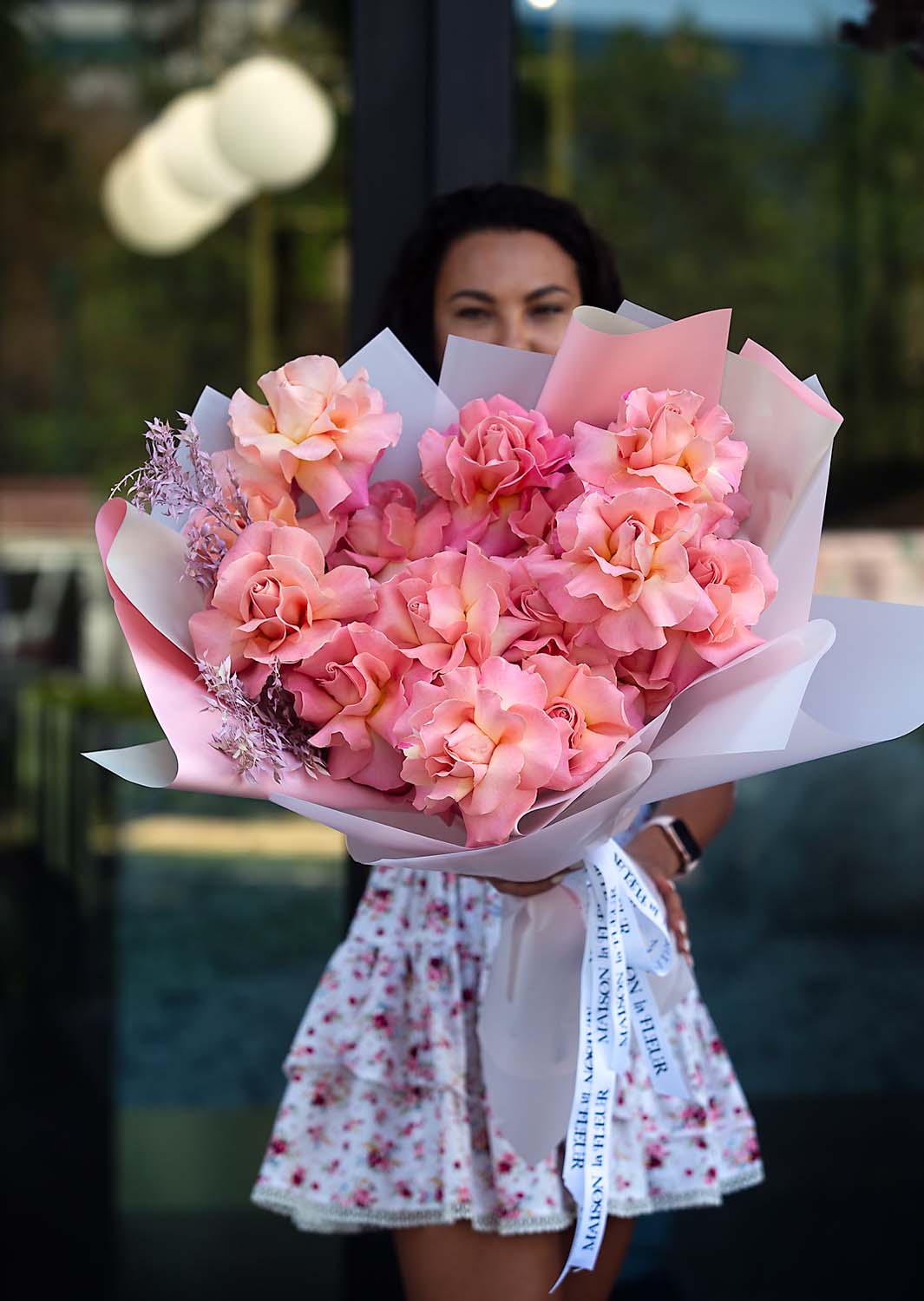 Dozen Flower Bouquets, Ciao Bella! - premium 2 dozen long stem roses - Maison la Fleur