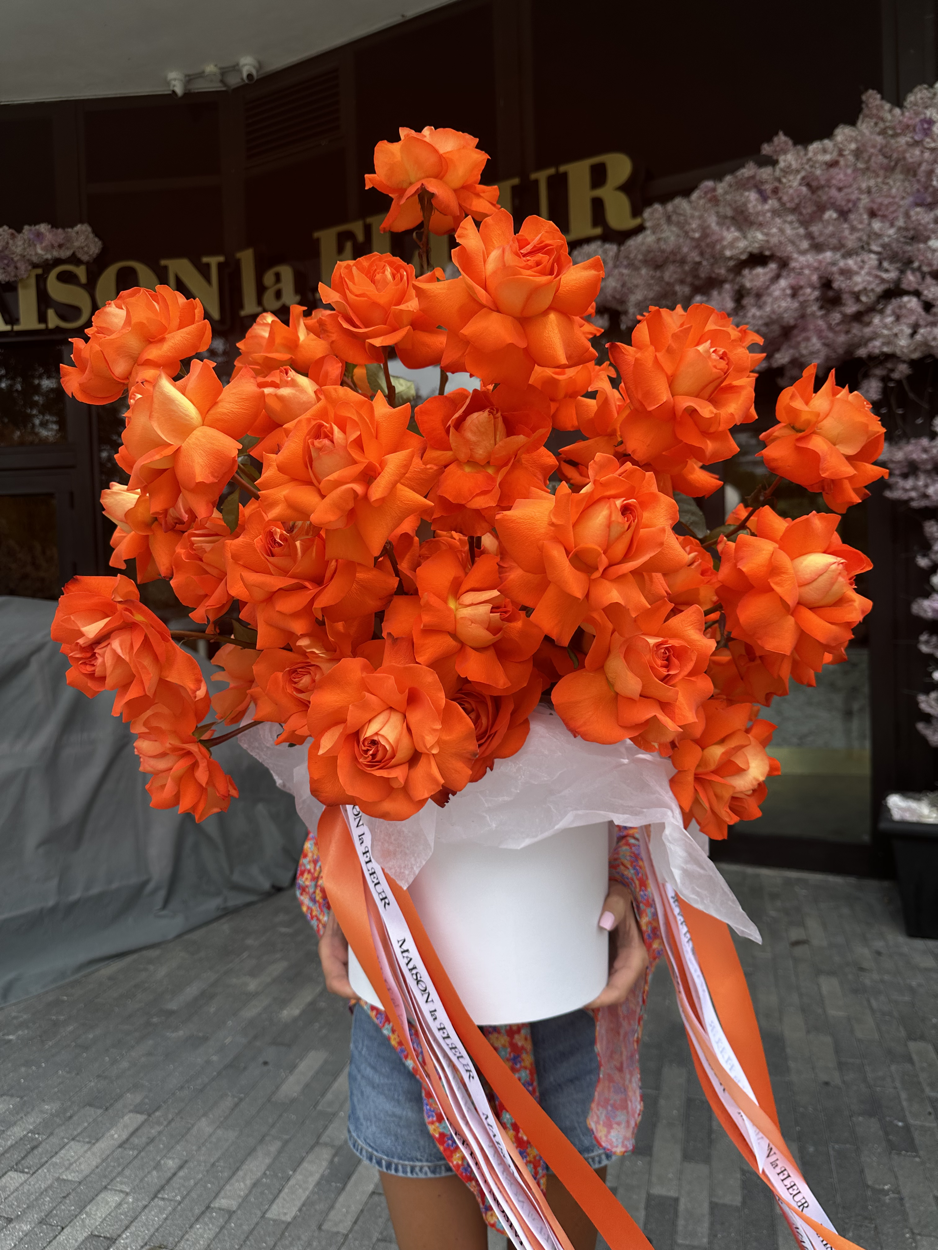 Orange Punch - 50 premium long stem roses