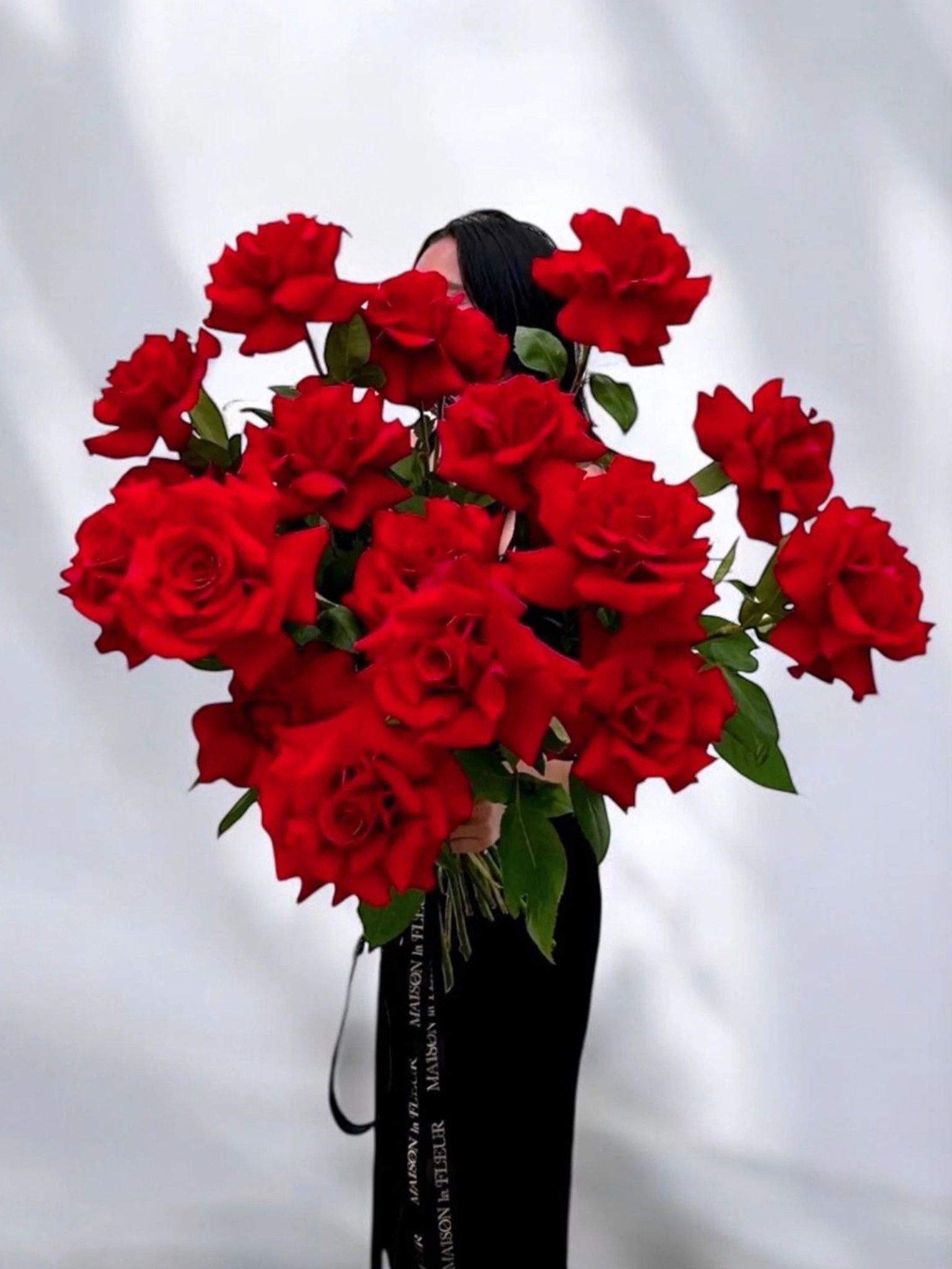 Better in Red - 2 dozen premium long stem roses - Maison la Fleur