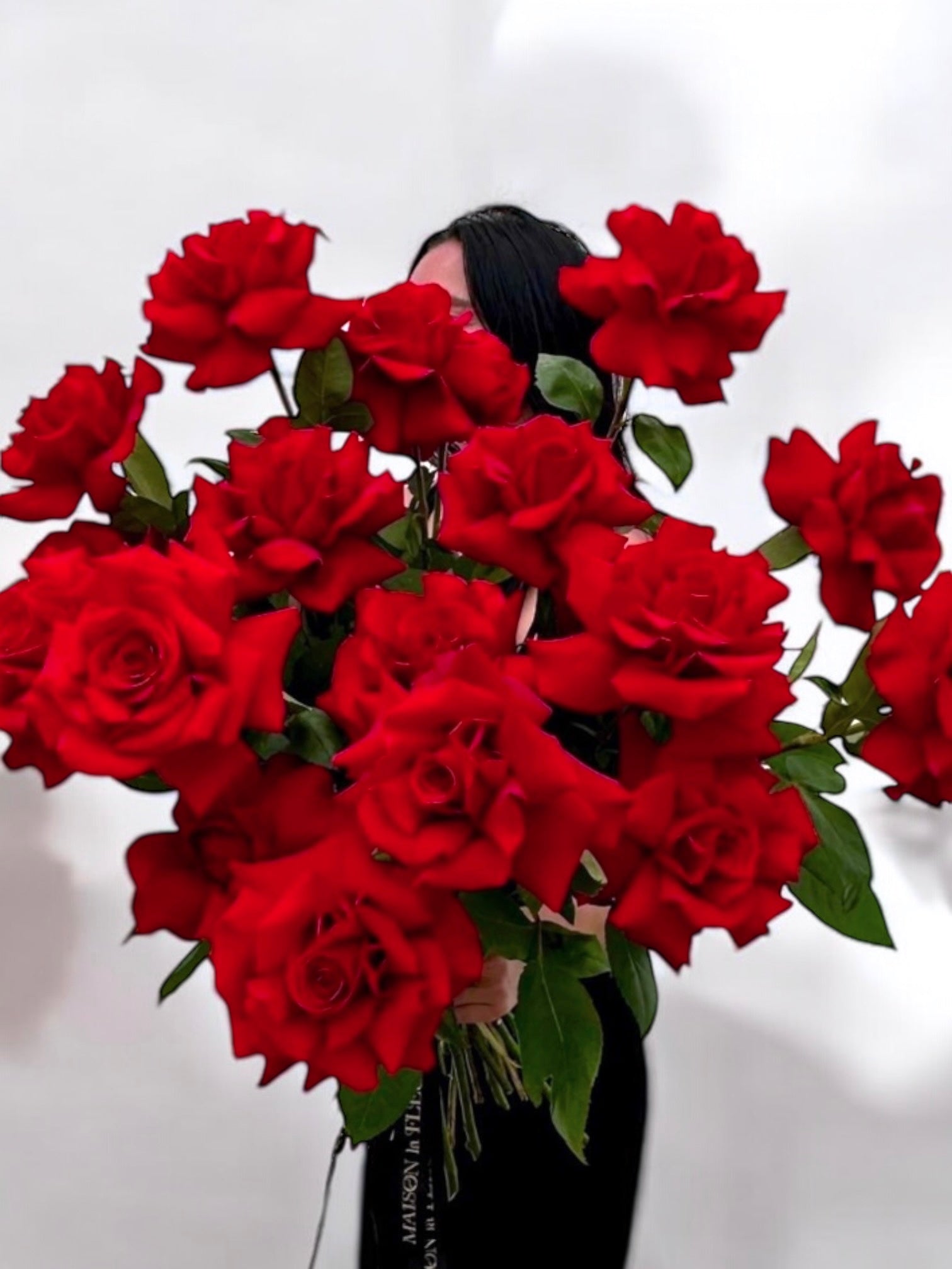 Better in Red - 2 dozen premium long stem roses - Maison la Fleur