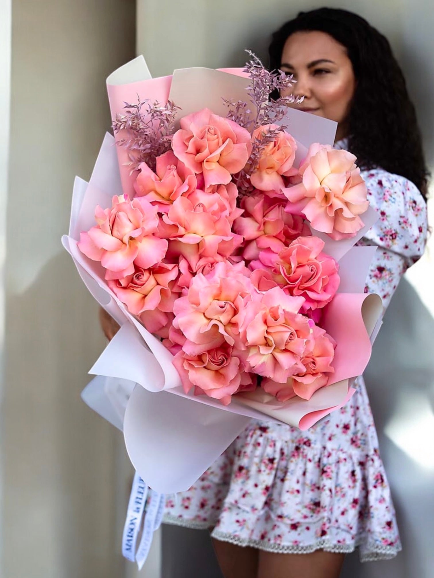 Ciao Bella! - premium 2 dozen long stem roses - Maison la Fleur