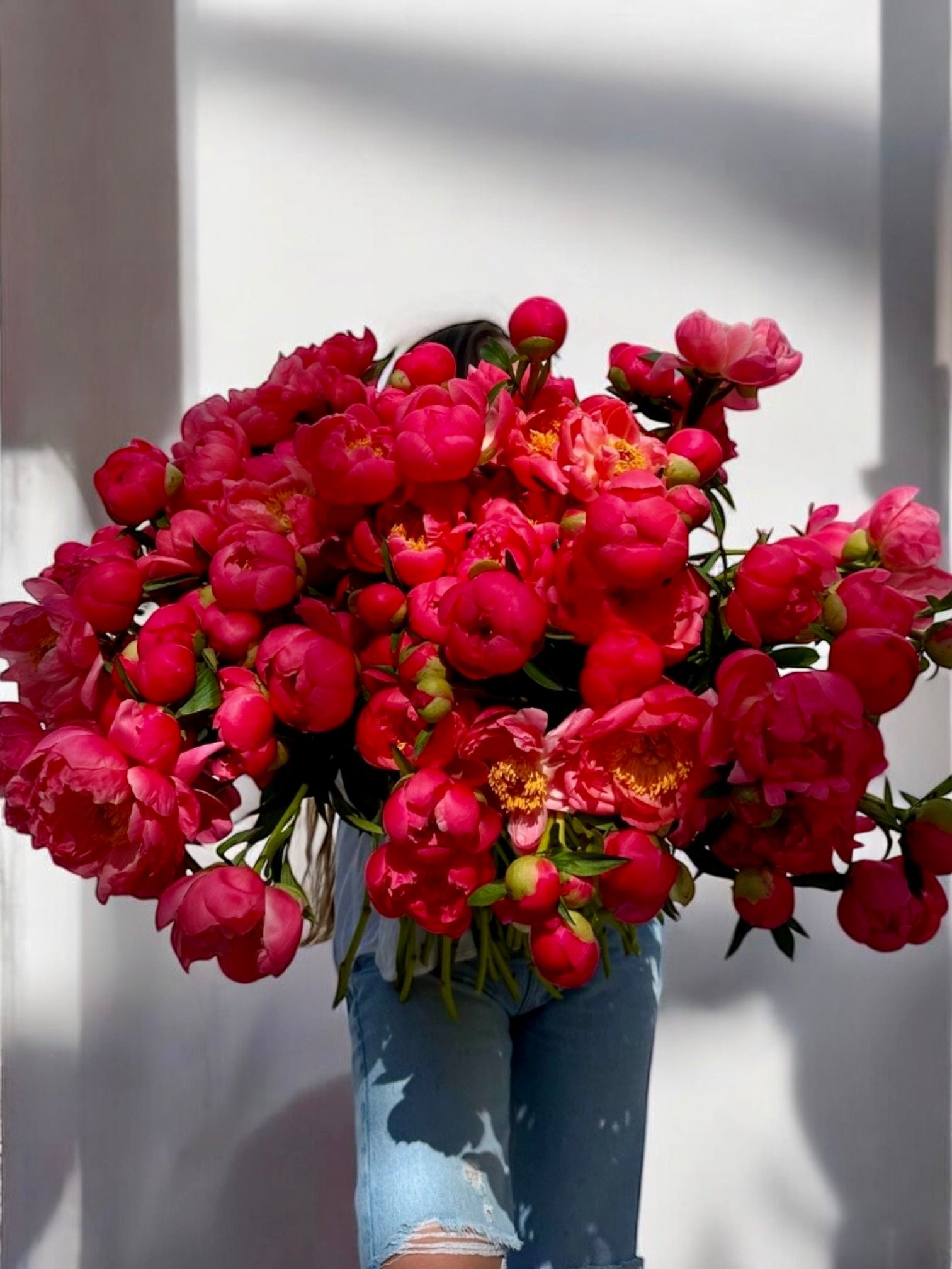 Coral is the new pink - 120 coral peonies - Maison la Fleur