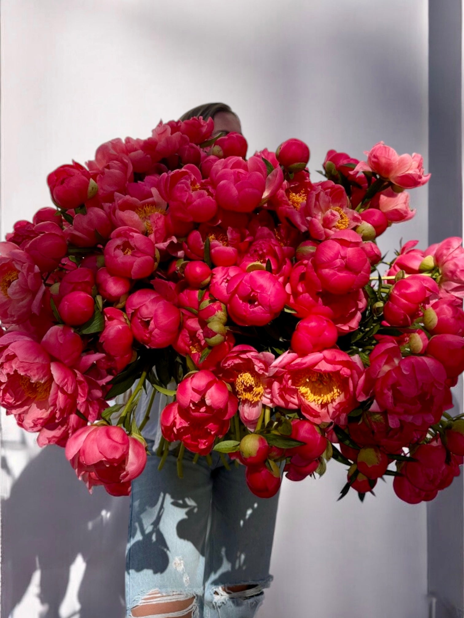 Coral is the new pink - 120 coral peonies - Maison la Fleur