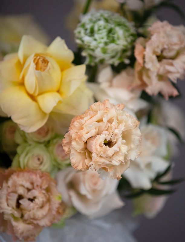 Creme De La Creme - European ranunculus, creme de la creme roses, European fluffy double lisianthus, jumbo hydrangeas - Maison la Fleur