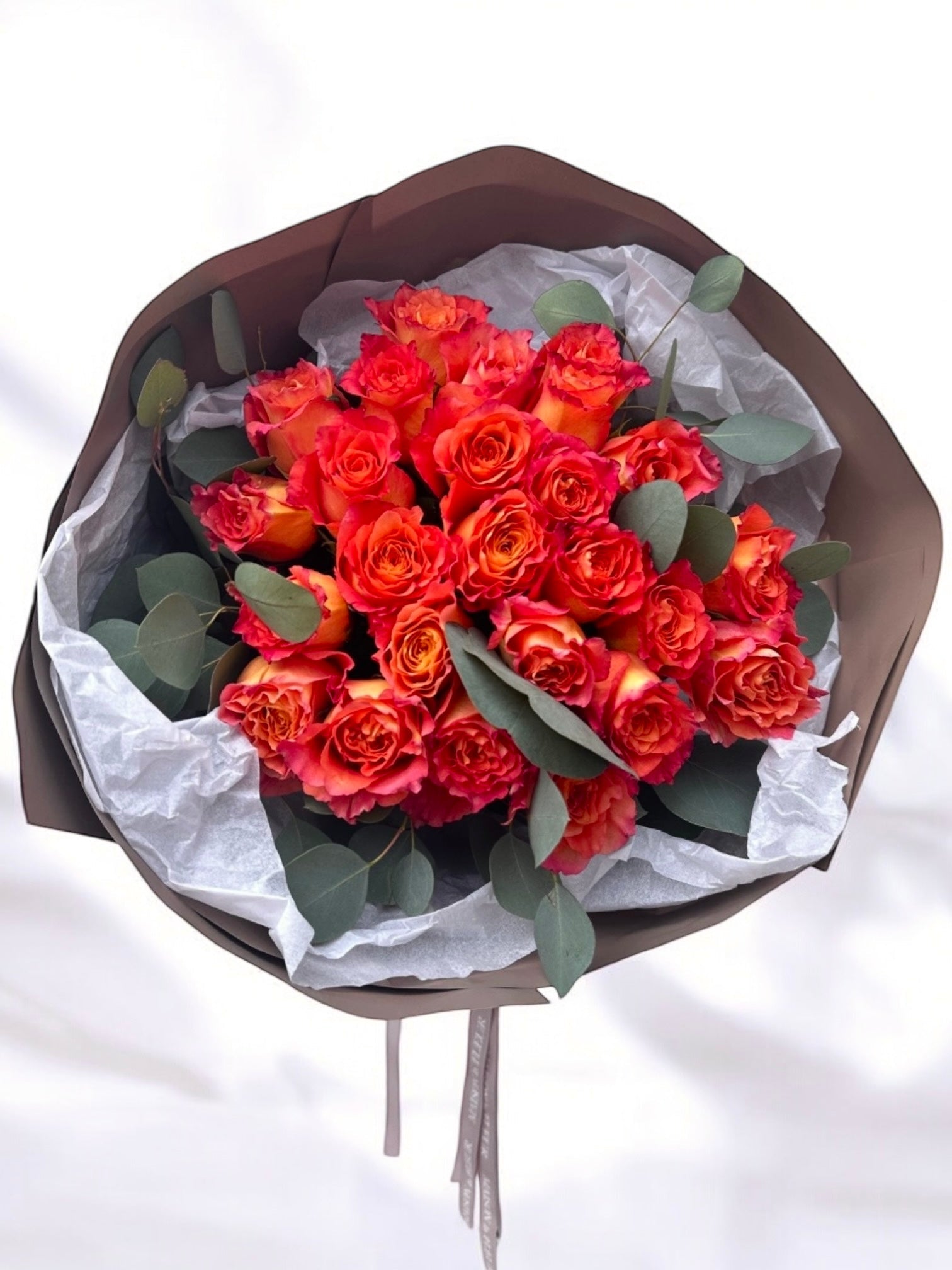 Dark Coral Expression - Two dozen beautiful premium garden roses - Maison la Fleur