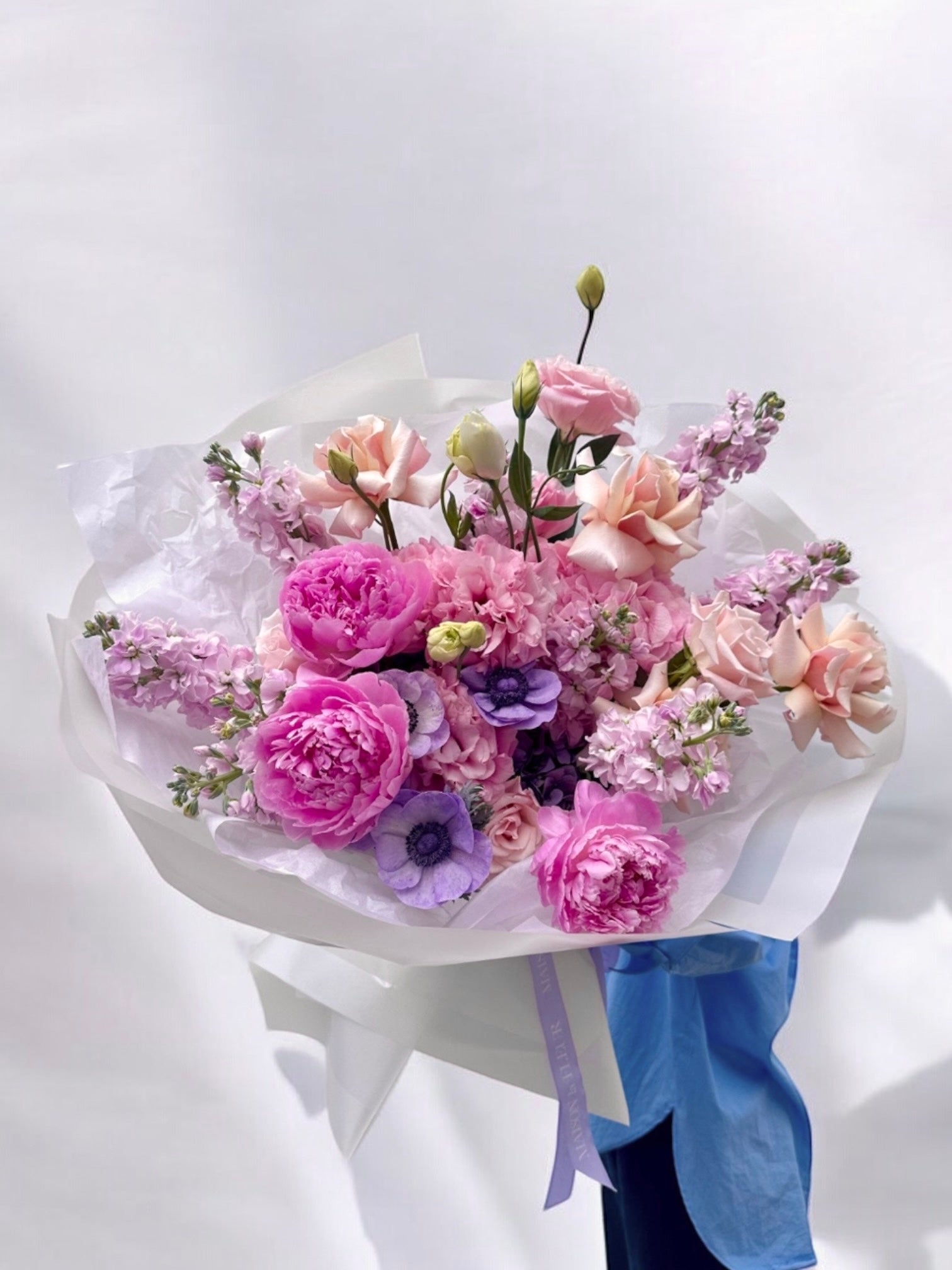 Endless Love - beautiful premium peonies, roses, European hydrangea, and stock flowers - Maison la Fleur