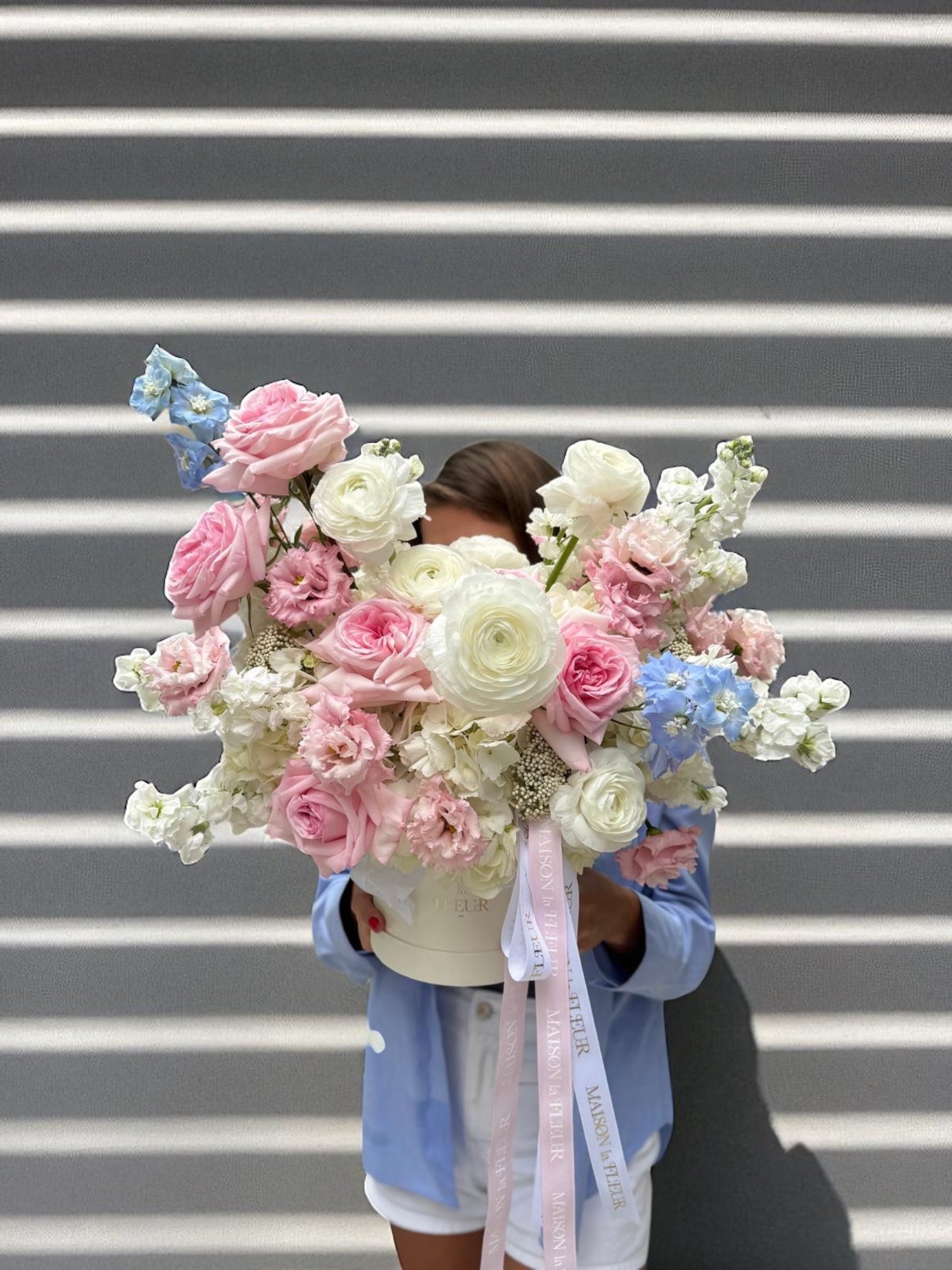 Heavenly Charm - Hydrangea, pink and white peonies - Maison la Fleur