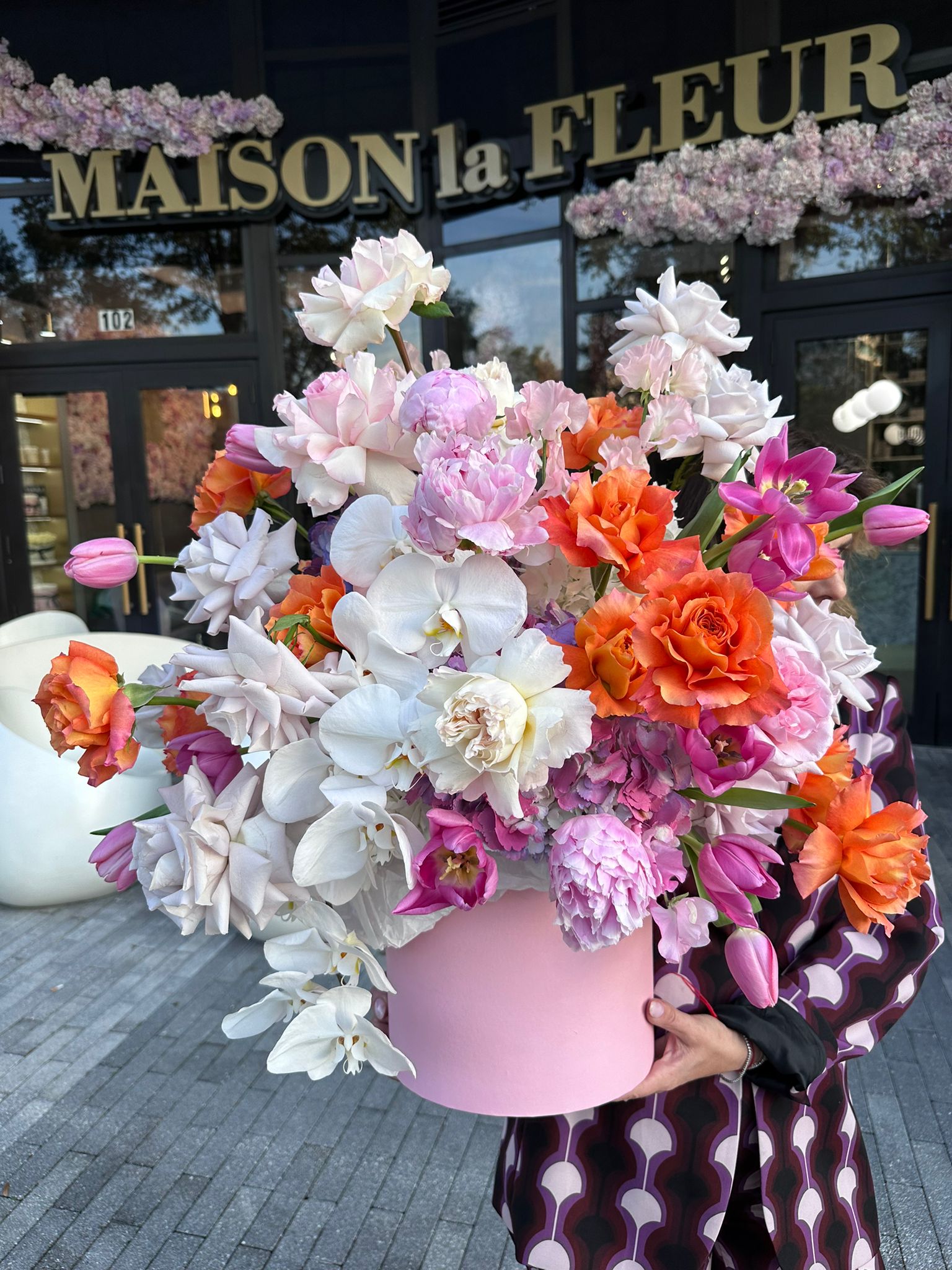 Inner Peach - Premium long stem roses, peonies, Orchidea Phalaenopsis, tulips, hydrangea - Maison la Fleur