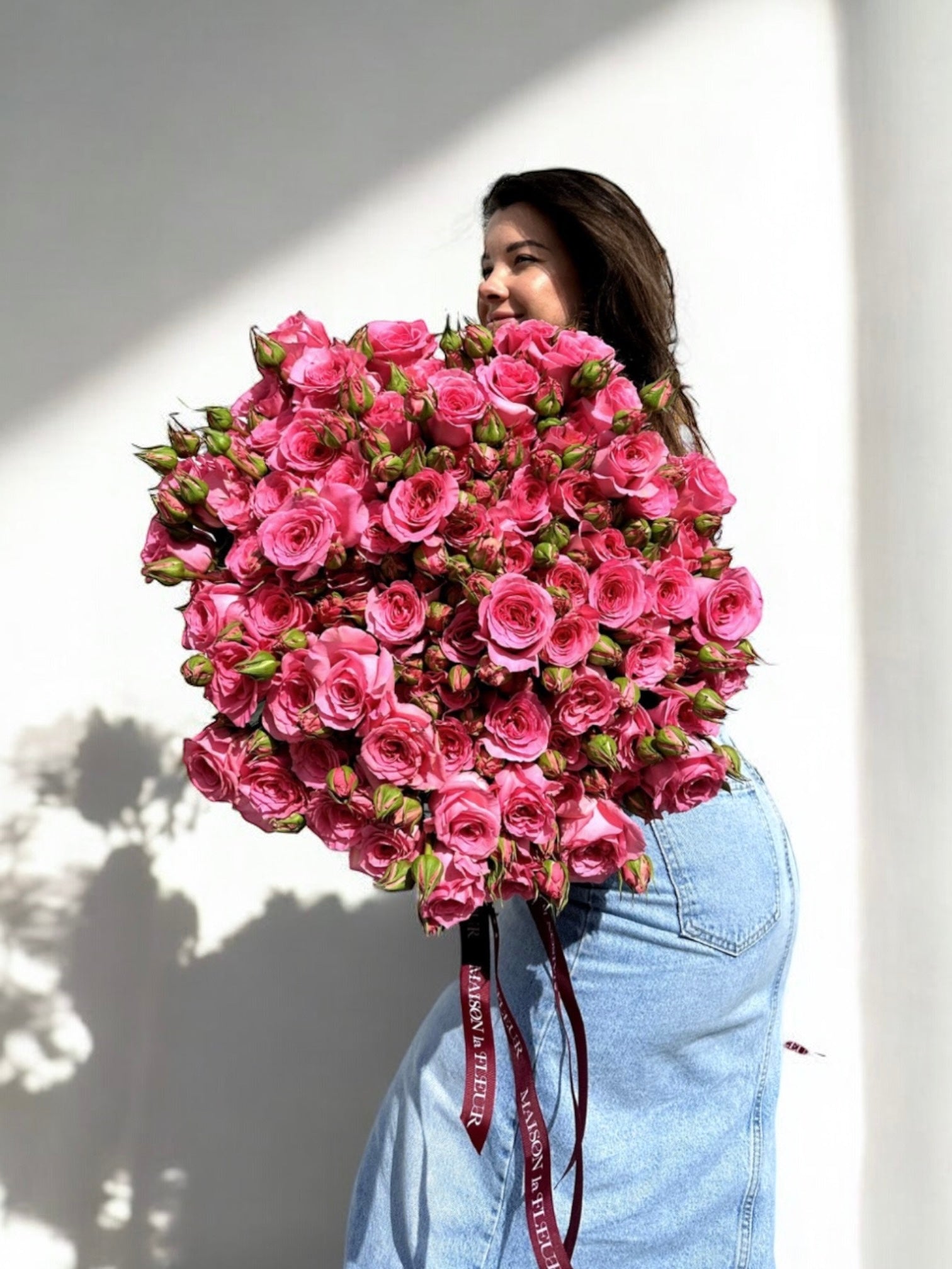 Love is in the air - Bouquet 50 Garden spray roses - Maison la Fleur