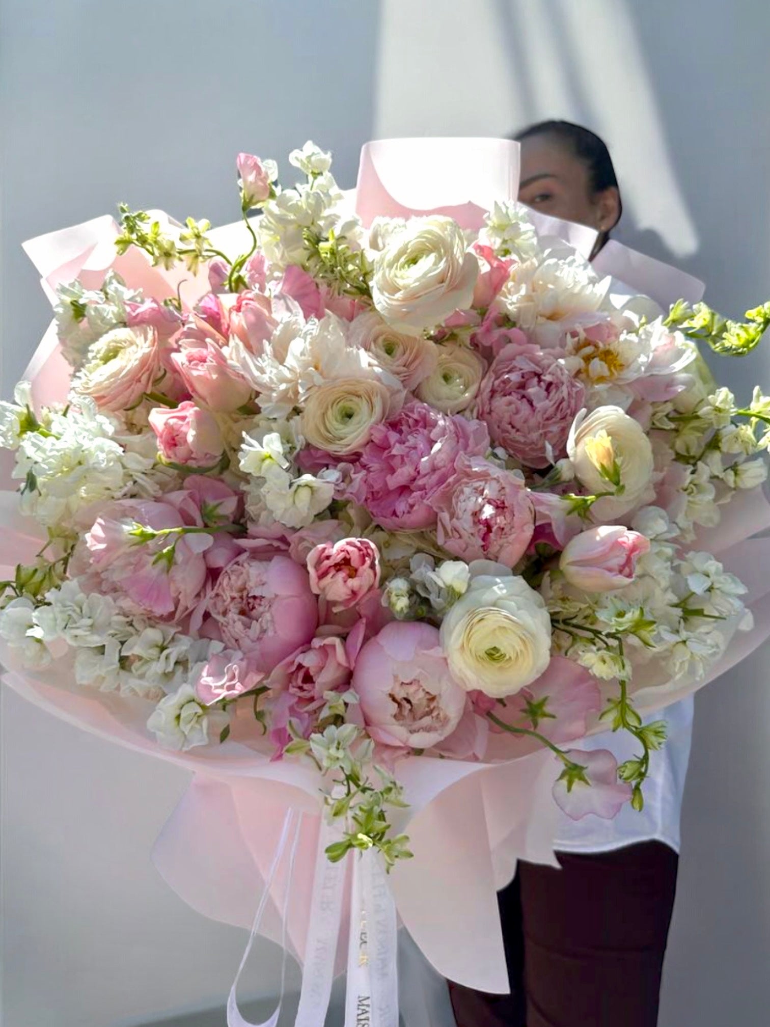 Love letter - Peonies, ranunculus, hydrangea, stock, Dutch tulips - Maison la Fleur