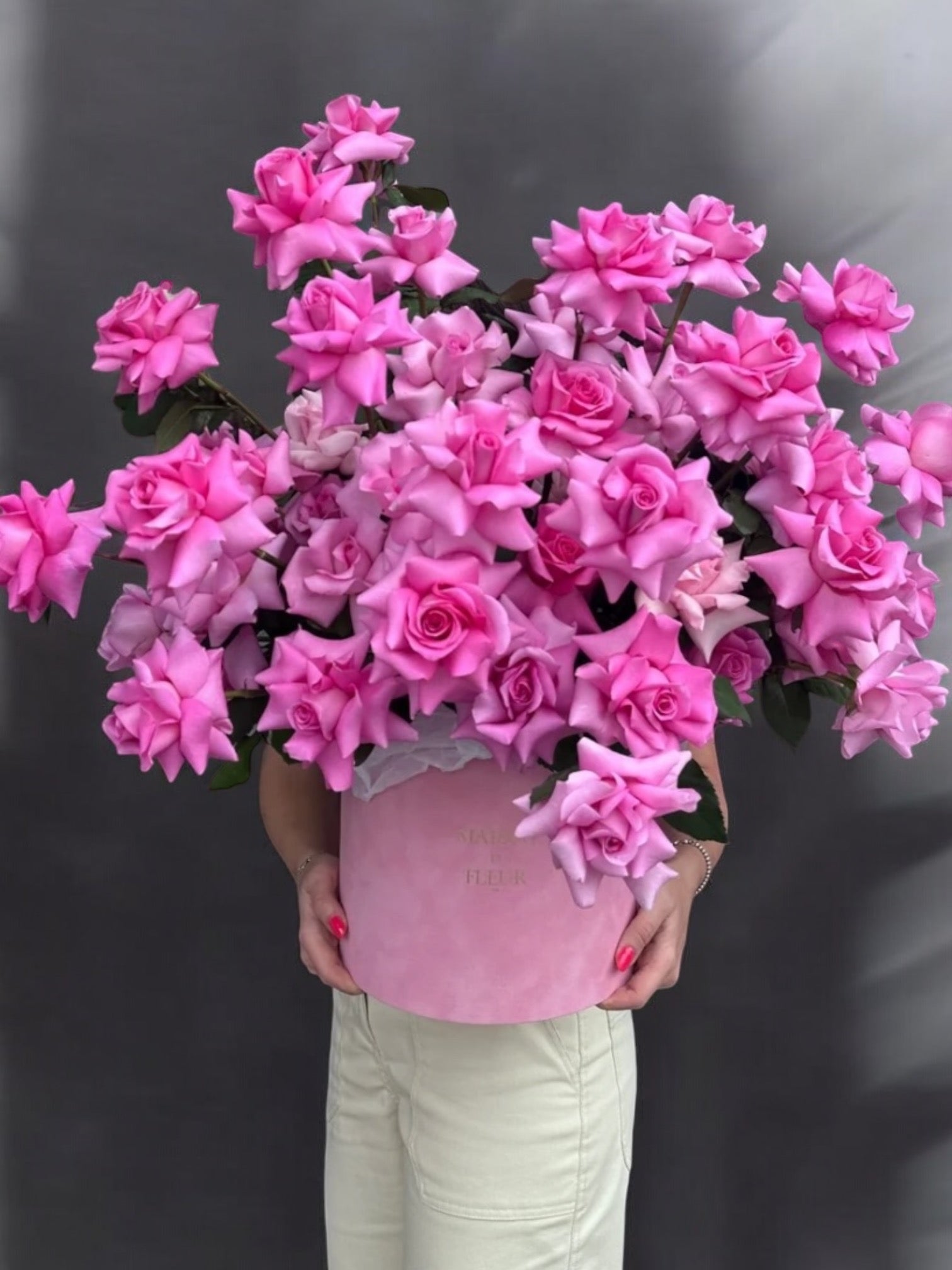 Pink Impression - Premium 50 long stem roses - Maison la Fleur