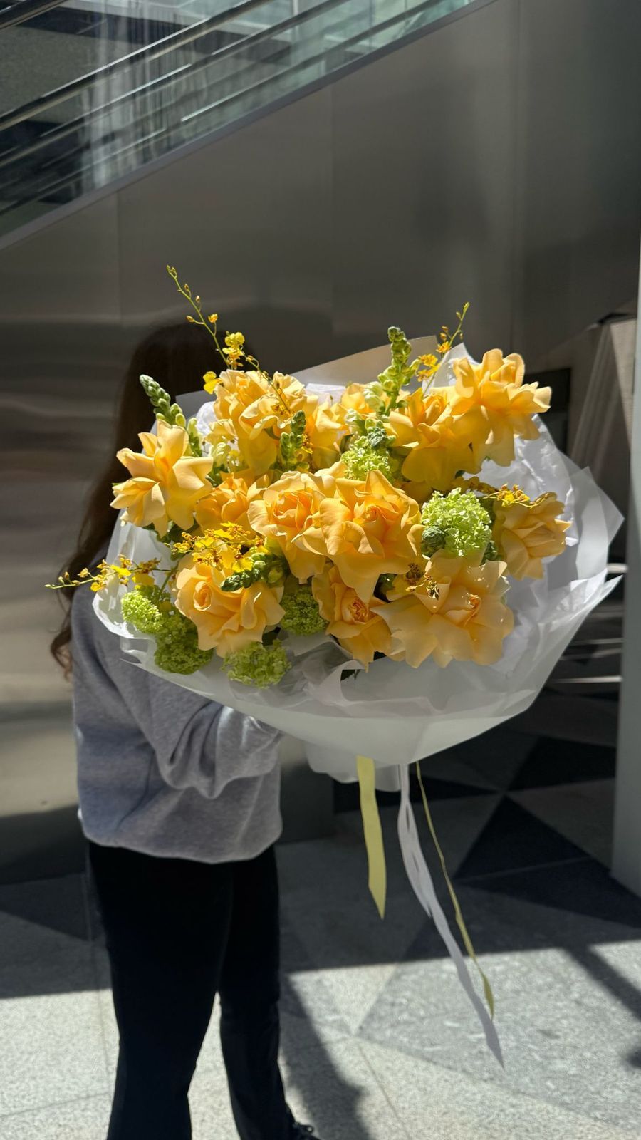Summer Breeze - premium long stem roses, mum flowers, viburnum, stock flowers, hydrangea - Maison la Fleur