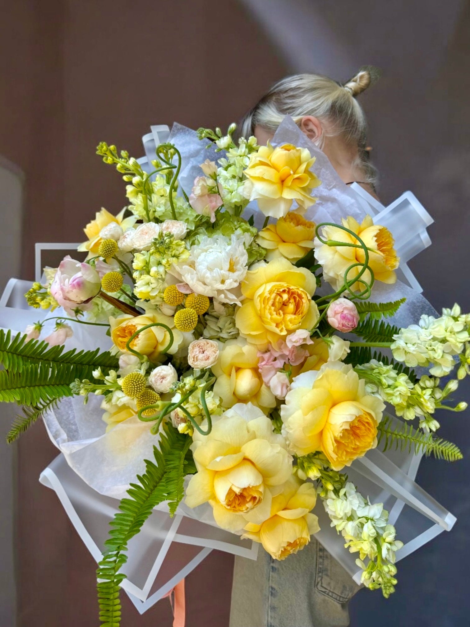 Summer Garden - Mixed beautiful green hydrangea and peonies - Maison la Fleur