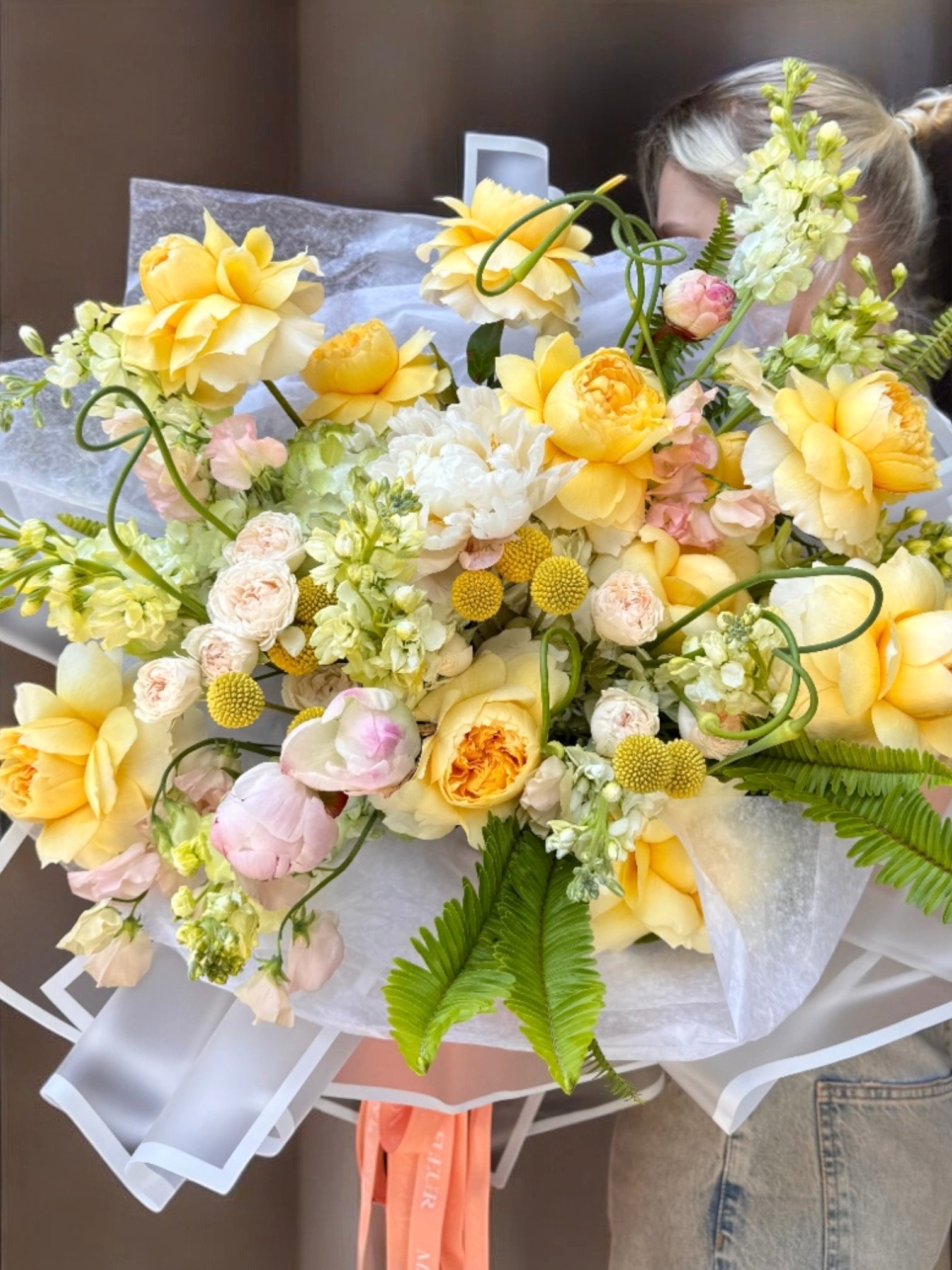 Summer Garden - Mixed beautiful green hydrangea and peonies - Maison la Fleur