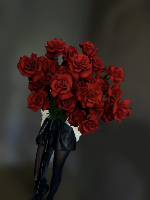 Red Dozen Roses , Better in Red - 2 dozen premium long stem roses - Maison la Fleur