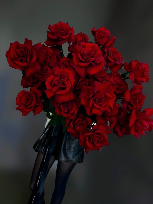  2 Dozen Red Roses & Fillers- Beautiful Fresh Flowers- Lovely  Gift : Grocery & Gourmet Food