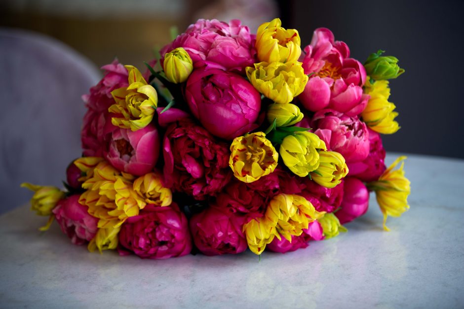 Dutch Double Tulips, Bright Touch - dutch double tulips and peonies - Maison la Fleur