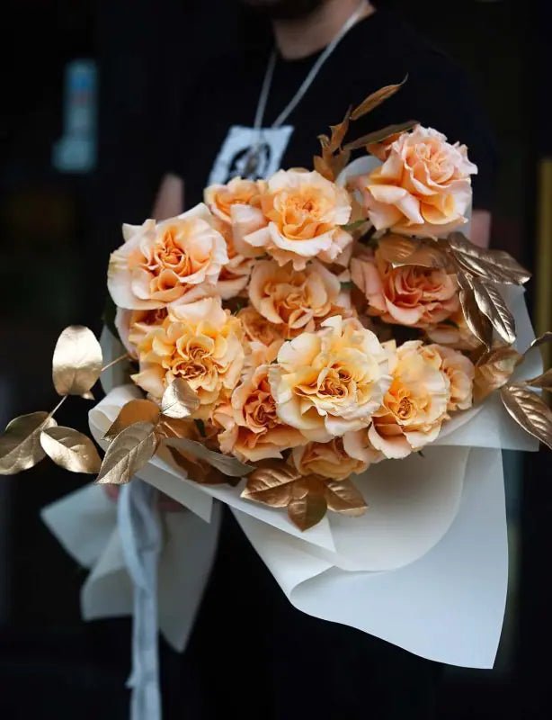 Caramel Love - 25 premium long stem roses - Maison la Fleur