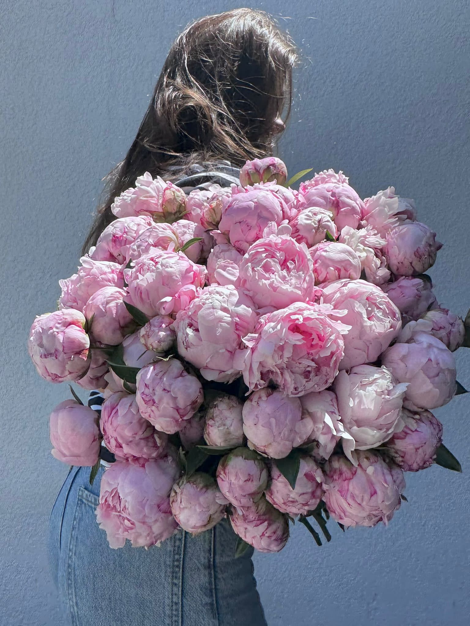 Fresh Red Roses, Peonies for dessert - The most beloved flower by all -peonies