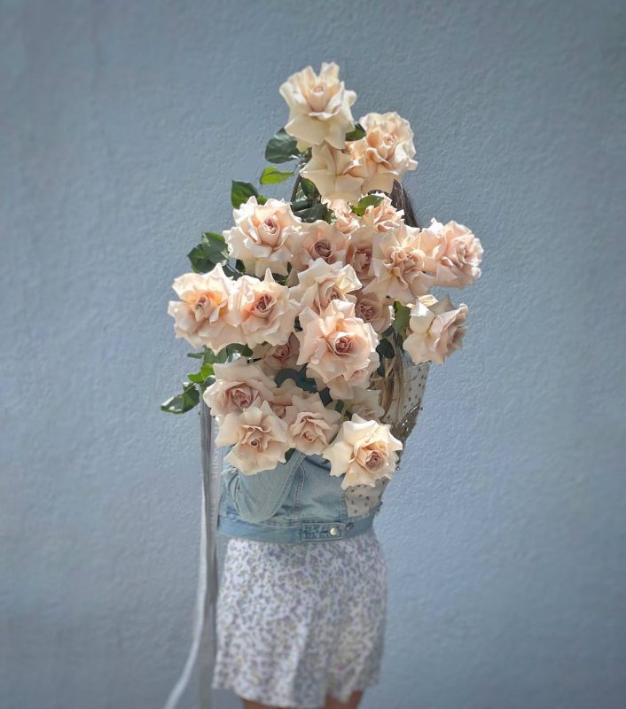 Long Stem Roses Bouquet, Quick for Love - 25 premium long stem roses