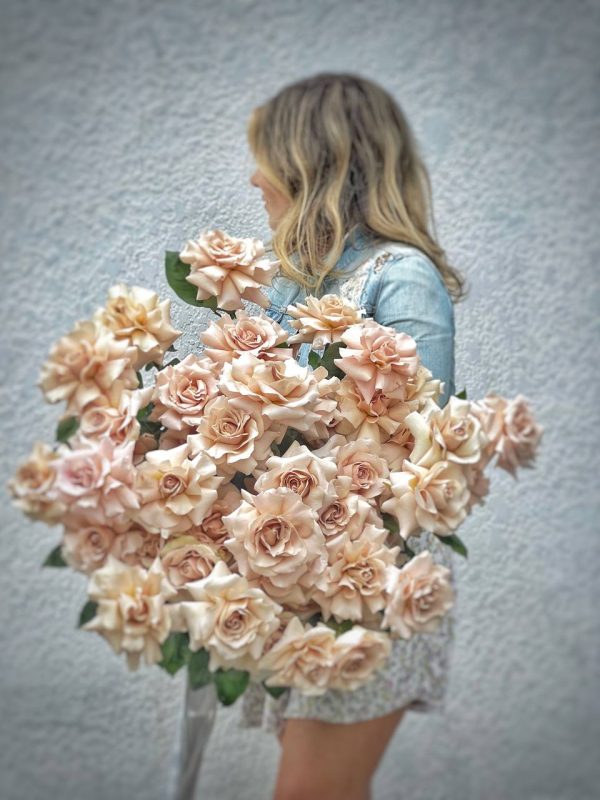 50 Long Stem Roses Bouquet, Quick for Love - 50 premium long stem roses